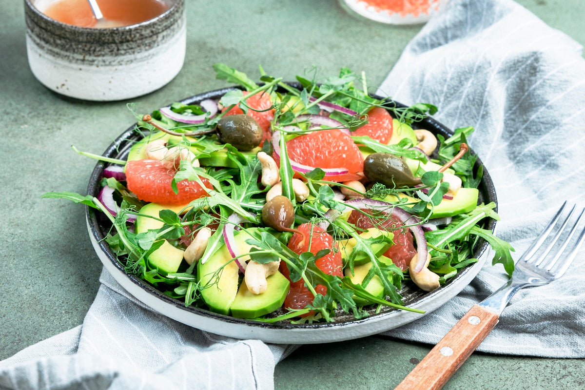 Arugula grapefruit salad